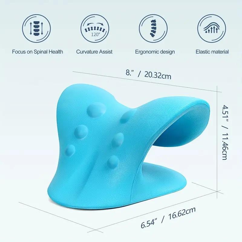 Last Day 49% OFF🔥 Cervical Neck Stretcher & Relaxer Pillow – 10 Min a Day for Pain Relief