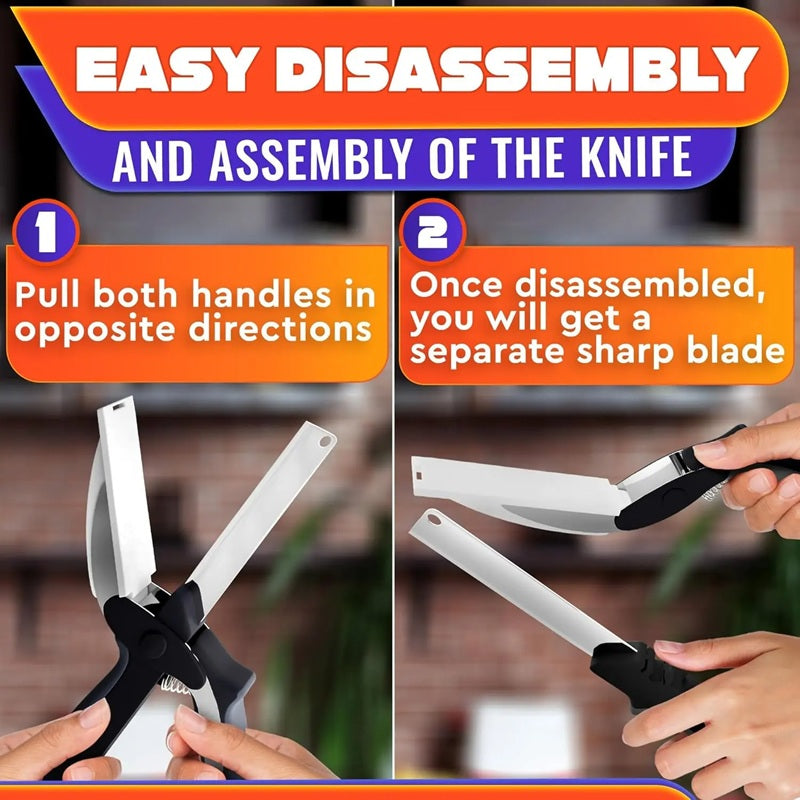 Last Day 49% OFF🔥Multifunctional Vegetable Scissors | 2-in-1 Cutting Board Scissors