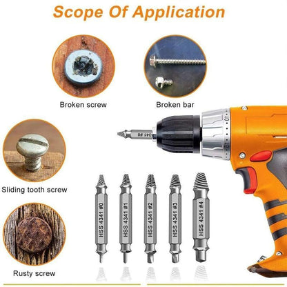 Last Day 49% OFF🔥🔧 Damaged Screw Extractor Set – Remove Stripped Screws in Seconds