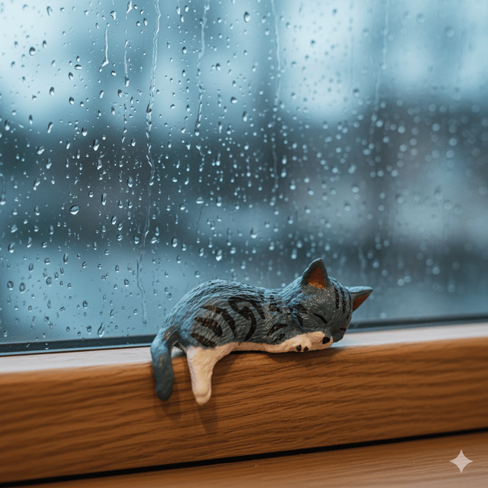 LAST DAY 49% OFF✨😺5-Piece Mini Resin Cat Figurines - Cute Cartoon Desk Decor