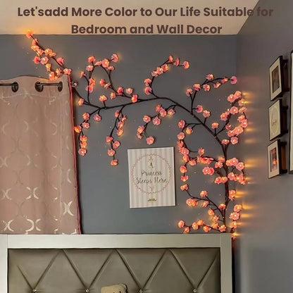 Last Day 49% OFF 🔥Cherry Blossom Tree Branch Lights for Wall(With Remote Control)