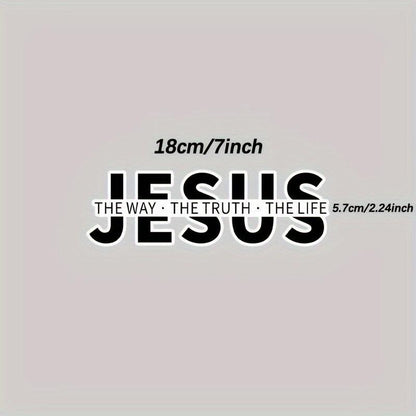 💥Jesus-The Way The Truth The Life Christian Vinyl Decal Car Sticker
