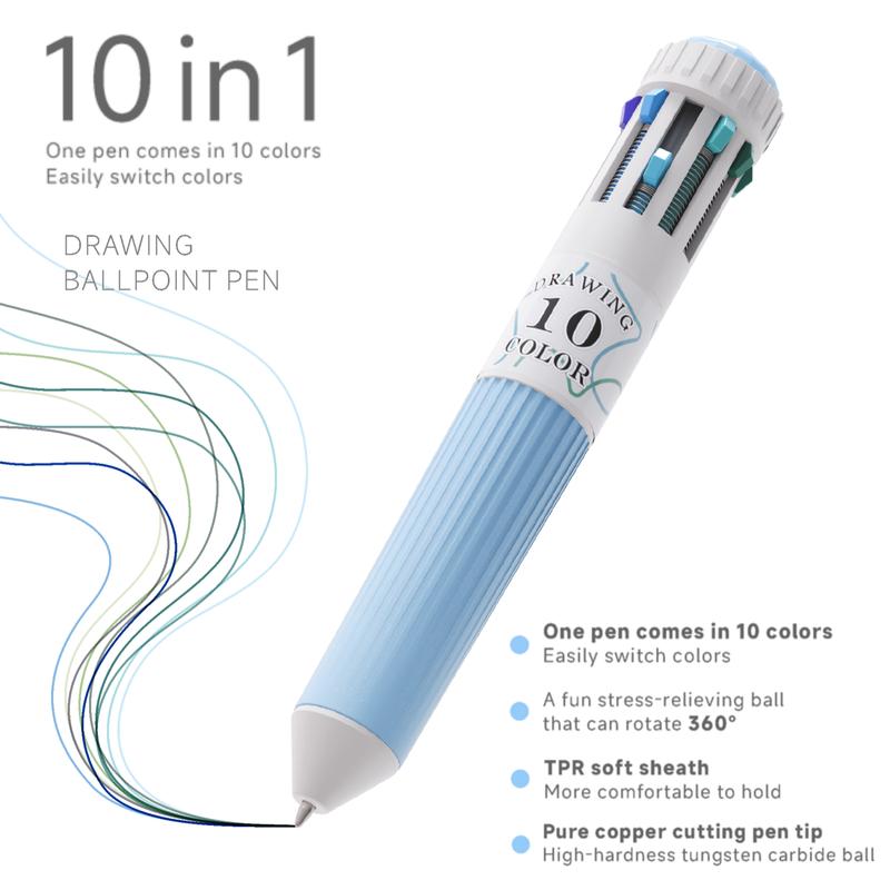Last Day 49% OFF🔥10-in-1 Multi-Color Ballpoint Pens - 60Total Colors