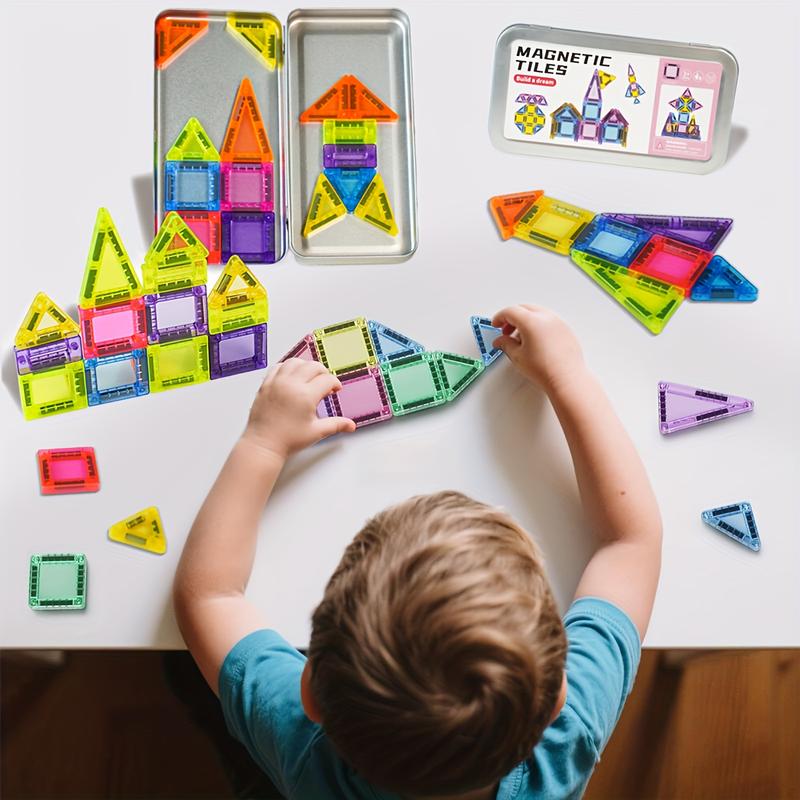 Last Day 49% OFF🔥Mini Magnetic Tile Toys with Iron Box