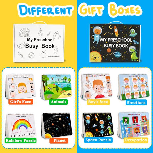 Last Day 49% OFF 🔥Montessori Busy Book for Kids [30 Themes]