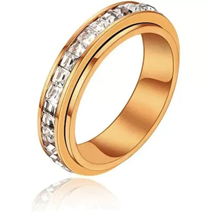 Anxiety Rings Titanium Steel Spinner Fidget Band Rings💍💍