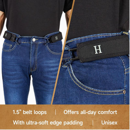 Last Day 49% OFF🔥Tactical Metal Hook Elastic Waist Belt (2-Pack) - Soft Adjustable Sides
