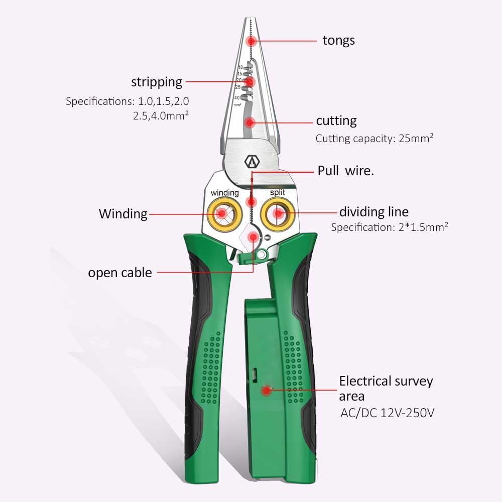 🔥Last Day 49% OFF — 8 in 1 Wire Stripper Twister for Cutting and Pulling Wires Cable Scissors