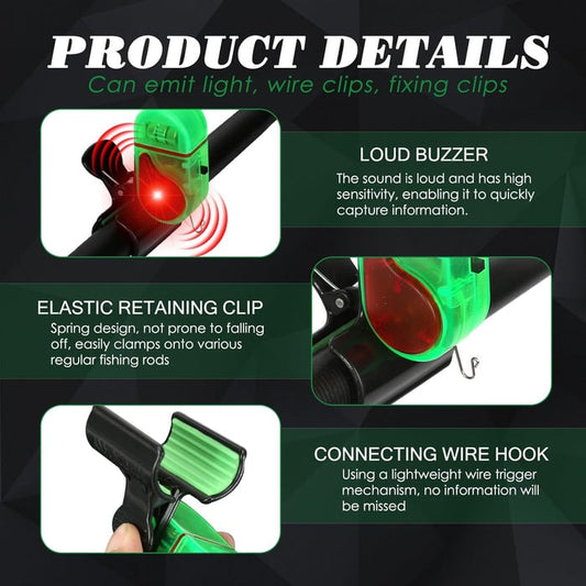 Last Day 49% OFF🔥Fishing Bite Alarm with LED Light🎣