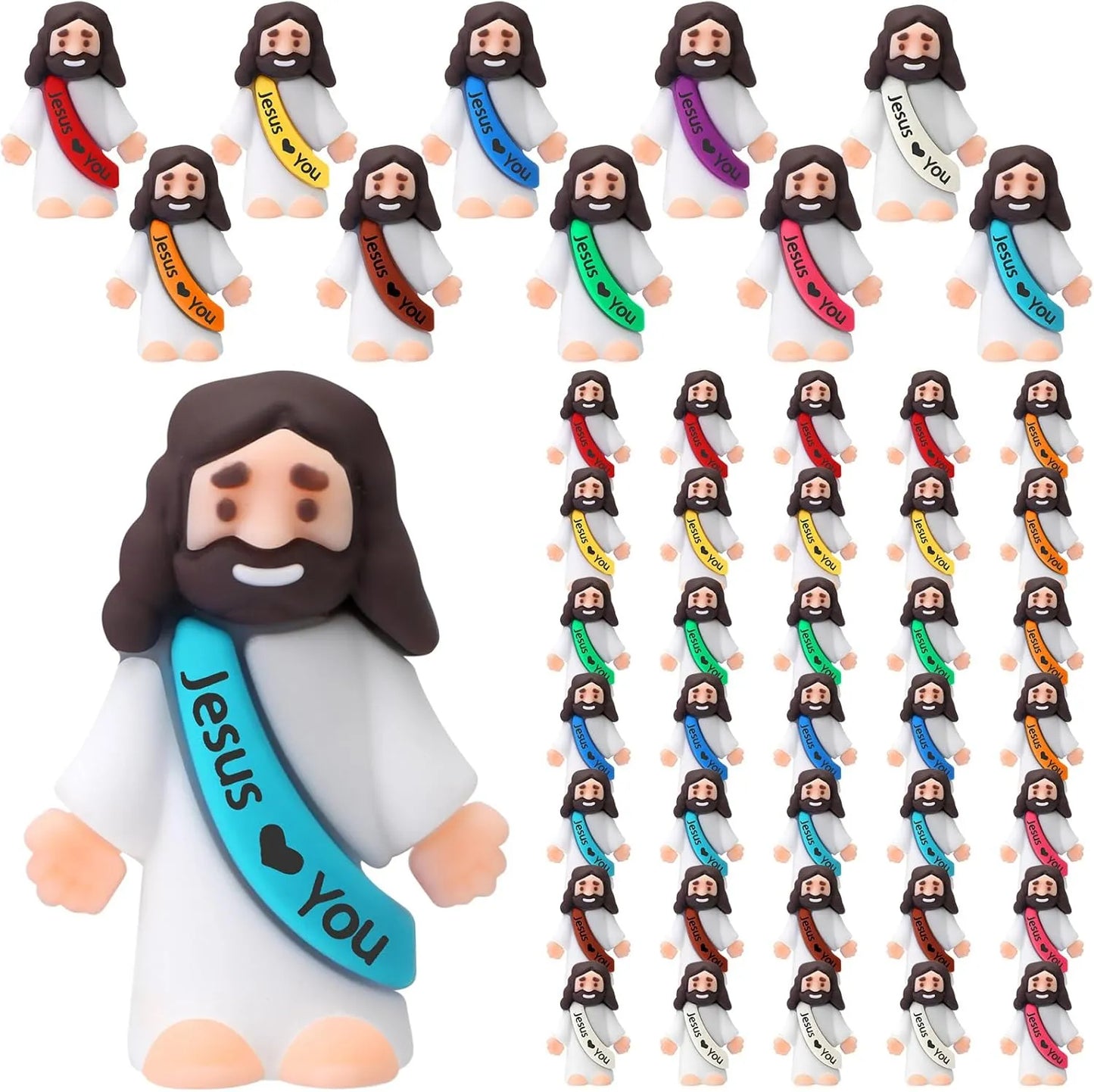 🔥Spread the Love of Jesus, Original Design Mini Jesus Figures✝️ - Jesus Loves You💖