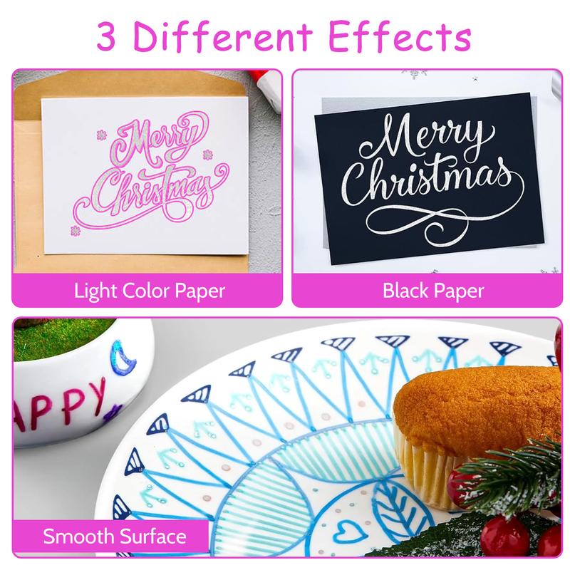 Last Day 49% OFF🔥Outline Shimmer Marker Set – Double-Line Glitter Pens🎨