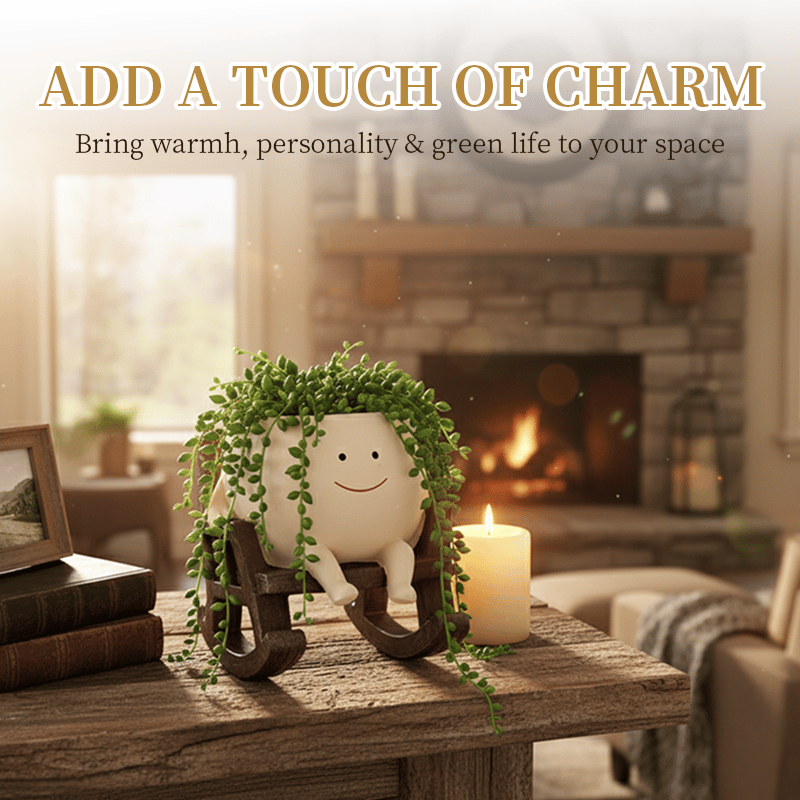 Last Day 49% OFF🔥Smily Face Garden Planter Pot