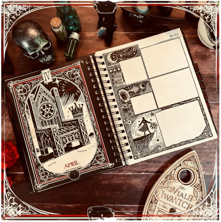 LAST DAY 50% OFF🧙‍♀️Waiting for the Night 2026 Weekly Planner🧹Hardcover Book