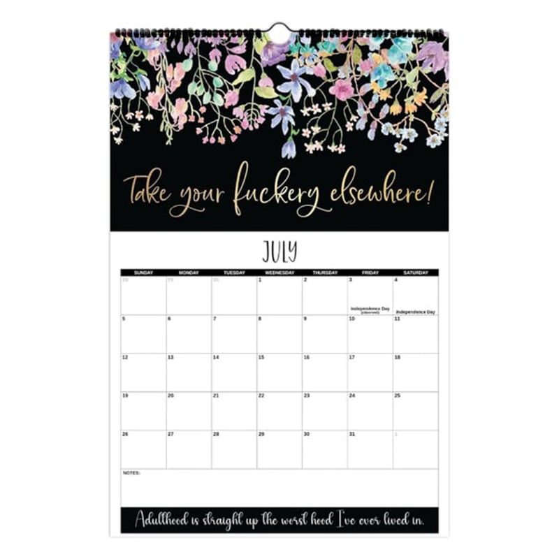 Here We F*cking Go Again: 2026 Swear Calendar for Tired-Ass Women - Hang with Ease, Funny Monthly Calendar