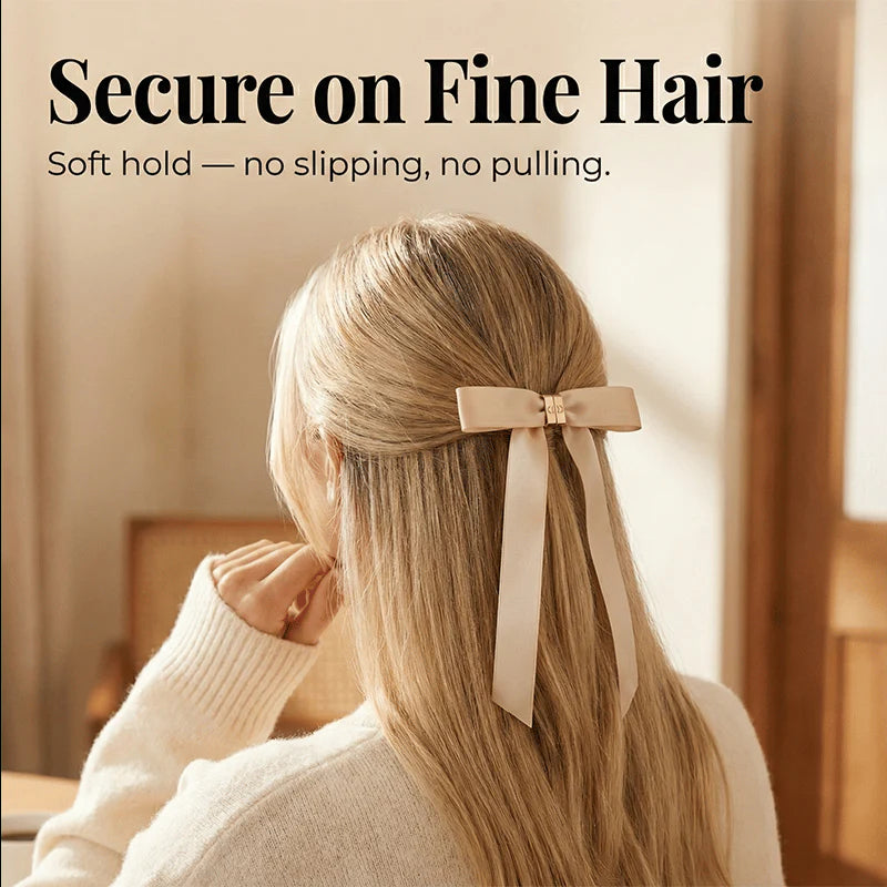 Last Day 49% OFF 🎀 The "Instant Elegant": Magnetic Snap-On Bow Hair Clip