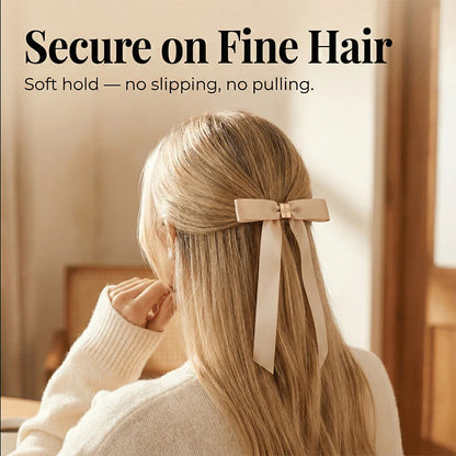 Last Day 49% OFF 🎀 The "Instant Elegant": Magnetic Snap-On Bow Hair Clip