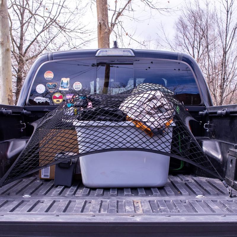 🛻✨Highly Elastic Cargo Net——Simple Truck Bed Cargo Mesh Organizer