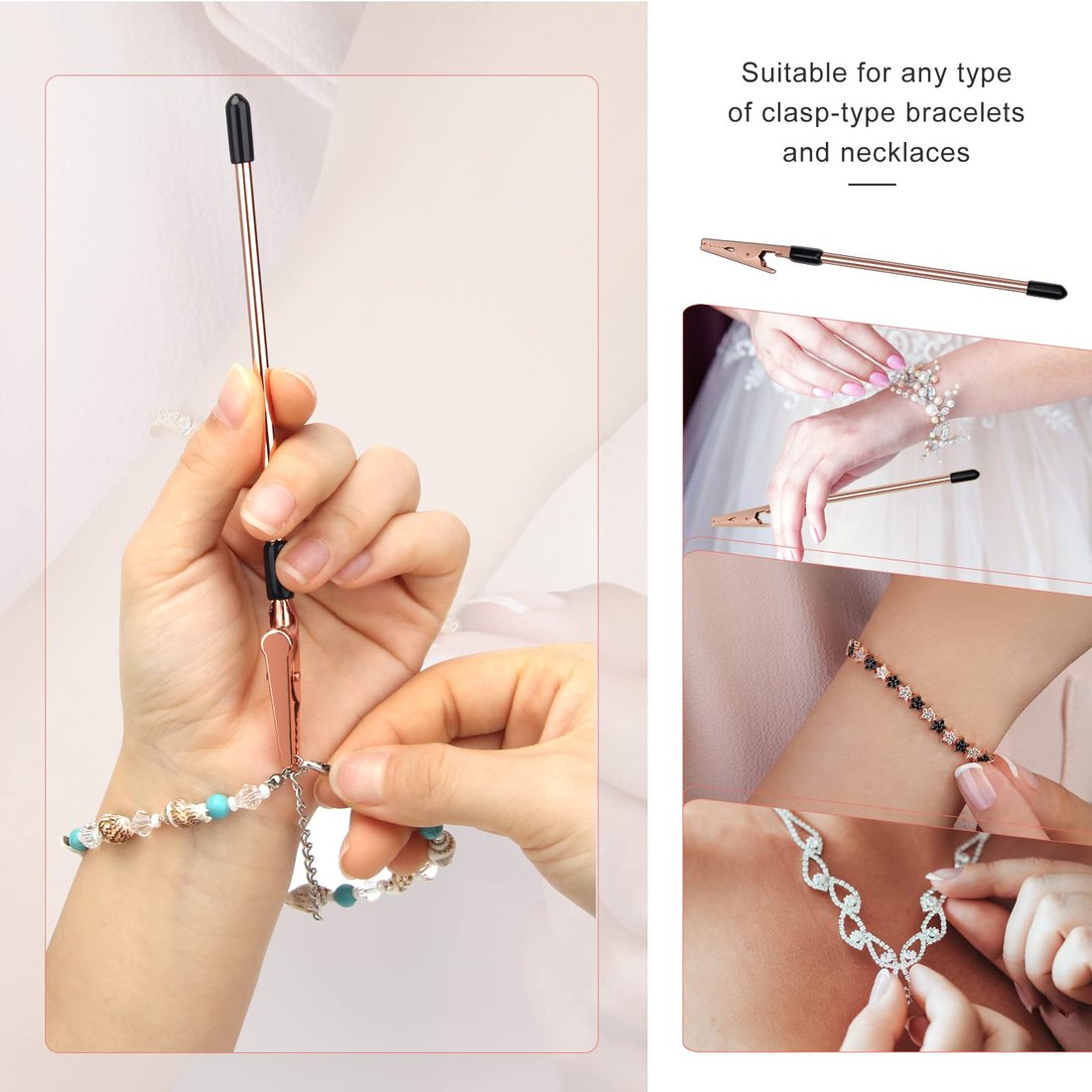 Last Day 49% OFF🔥Bracelet Clasp Helper Tools With Non-slip Protective Cover