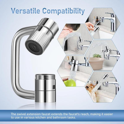 Last Day 49% OFF🔥The newly enhanced 360° swivel faucet extender