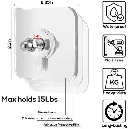 LAST DAY 49% OFF🔥Adhesive Frame Hooks Wall Mount Self-Adhesive Hooks