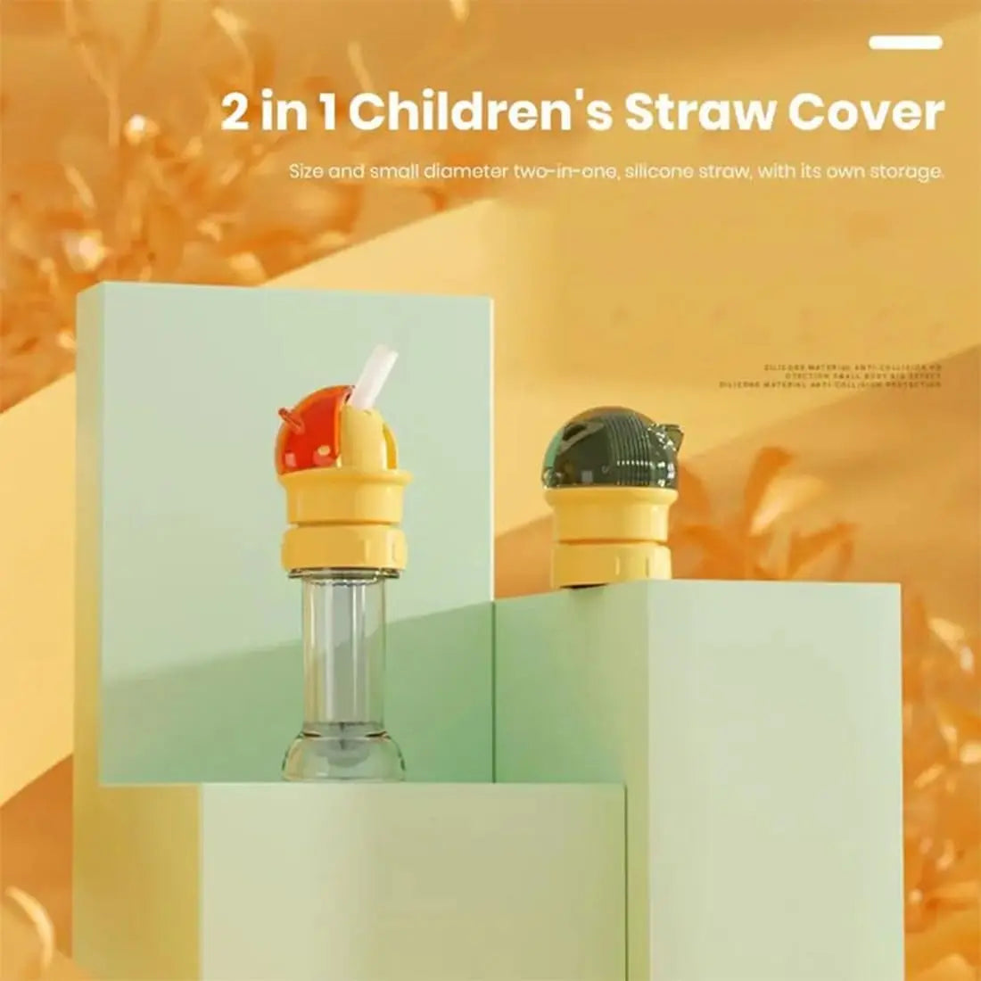 💧 Last Day 49% OFF – Kids Water Bottle Straw Conversion Cap | Spill-Proof Universal Flip Top 👶