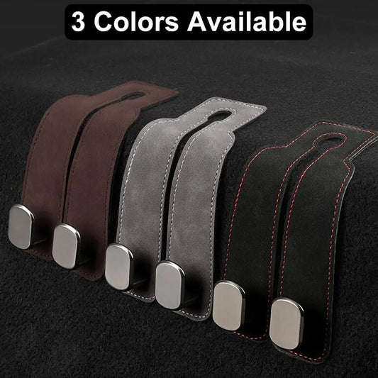 LAST DAY 49% OFF🔥 Suede Car Seat Back Hook - The Ultimate Car Organizer🚗