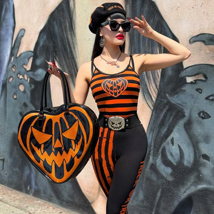 Halloween Special 49% OFF🔥Elastic Waist Belt Trick Or Treat Pumpkin Black👻