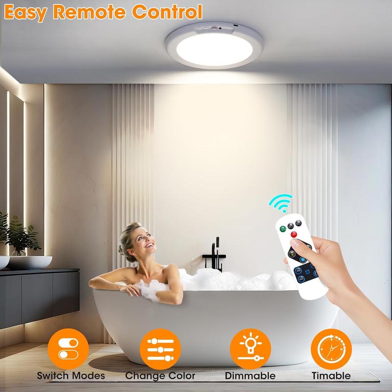 Last Day 49% OFF🔥Wireless Motion-Sensor Magnetic Ceiling Light (Rechargeable)💡