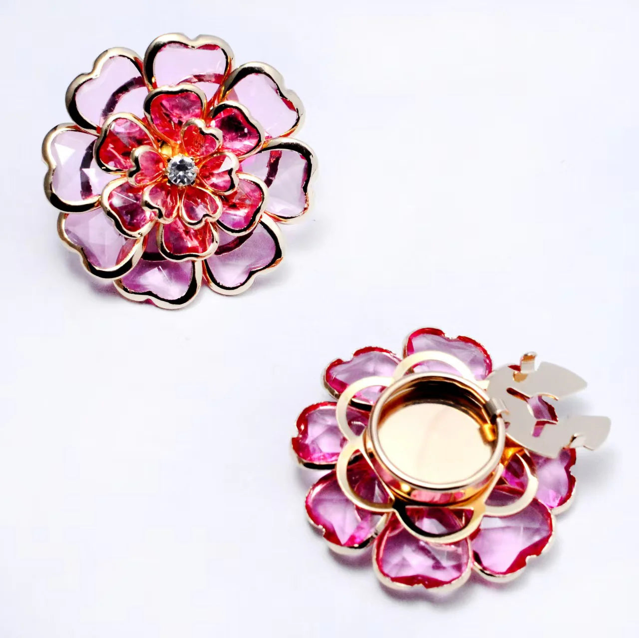 Last Day 49% OFF🔥Antique Bronze Enamel Flower Button Set🌺Subtle Detail for Shirts & Suits