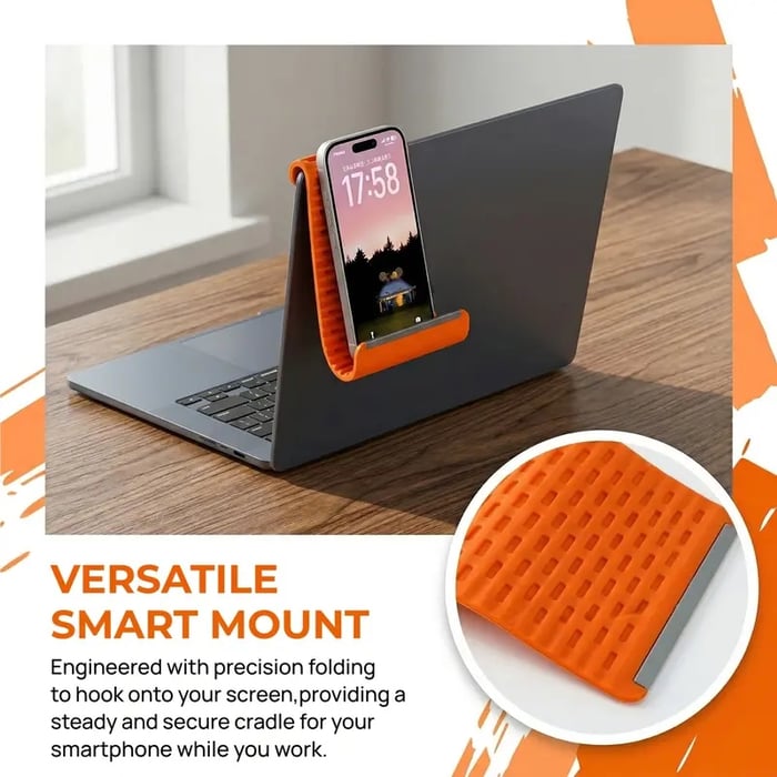 Flexible silicon Phone holder stand – Bendable Rollable Foldable Design📱✨