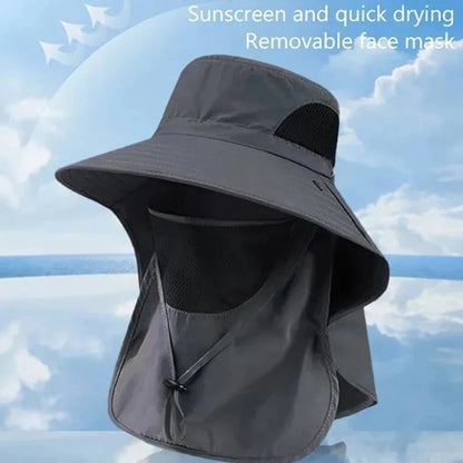 ☀️Summer Sale: 49% Off—A detachable sun hat that offers both face and neck protection🧢