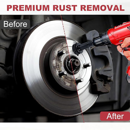 LAST DAY 49% OFF🔥Pro-Grade Wheel Hub & Stud Resurfacing Kit | Rust Removal Attachment