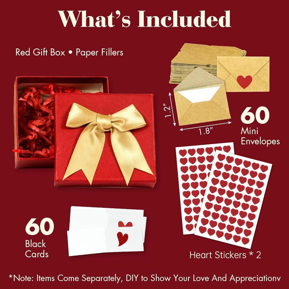 Valentine's Day Special: 49% OFF❤️Mini Blank Cards & Envelopes for Him Her 🥰 Cute Valentine's Day Anniversary Gift