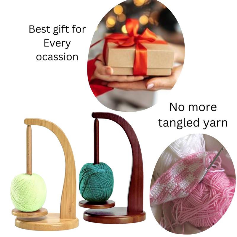 Last Day 49% OFF✨ Magnetic Wooden Yarn Holder with Magnetic Base
