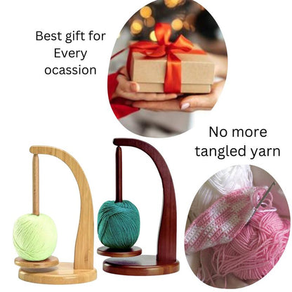 Last Day 49% OFF✨ Magnetic Wooden Yarn Holder with Magnetic Base