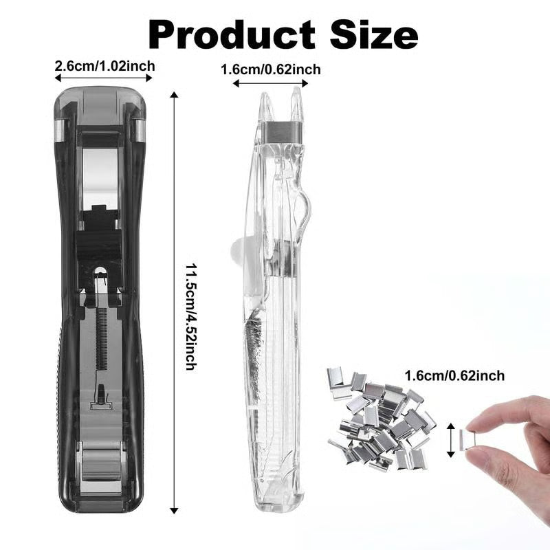 LAST DAY 49% OFF🔥 Portable Binder Clip Stapler- Includes 50 reusable clips