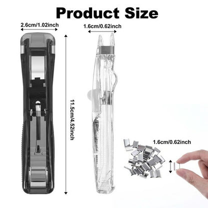 LAST DAY 49% OFF🔥 Portable Binder Clip Stapler- Includes 50 reusable clips