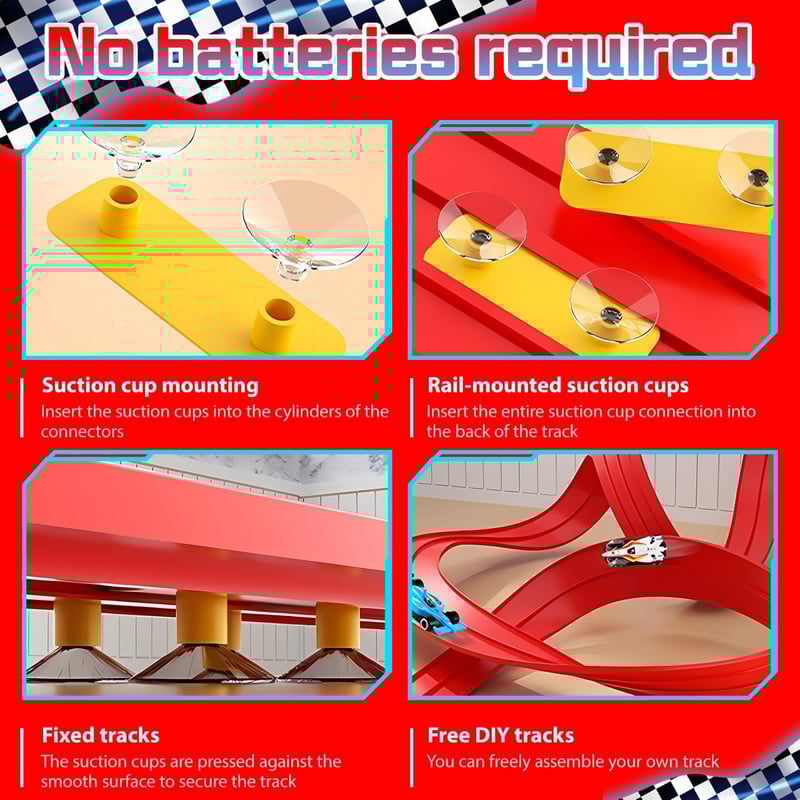 🎄🎁 2025 Christmas Surprise Gift: DIY Flexible Racing Track Toy 🚗✨