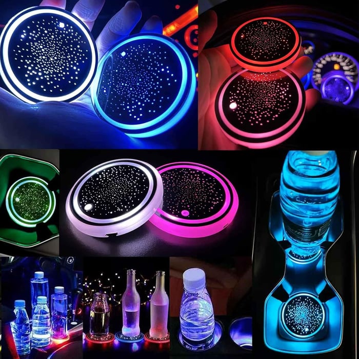 🔥Limited Time 49% OFF ✨LED Car Cup Holder Lights