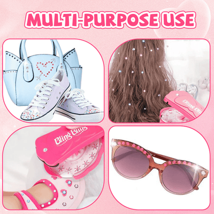 🎄Christmas Special 49% OFF💎Shining Bling Diamond Hair Sparkle Stapler Machine Set