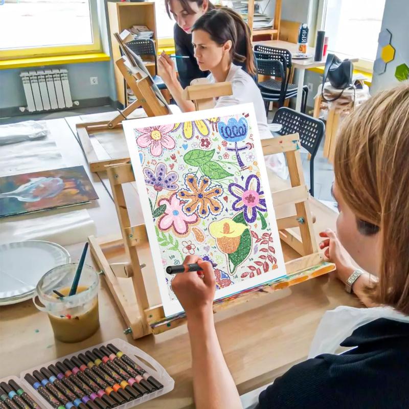 🔥Last Day Discount 49% OFF%🎨24/48/72/96 Colors Glitter Effect Brush Markers
