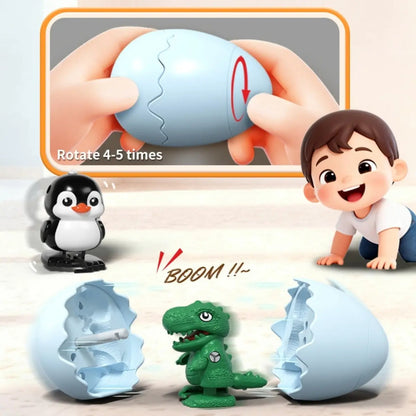 LAST DAY 49% OFF🦖 Wind-Up Jumping Dinosaur Toy – Funny Party Favor for Kids