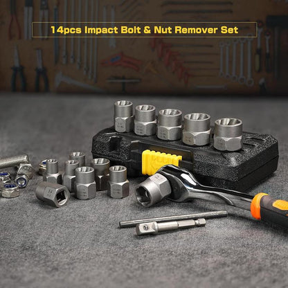🔥Last Day 49% OFF🔩 Bolt Extractor Tool Set, 13+1 Counts Impact