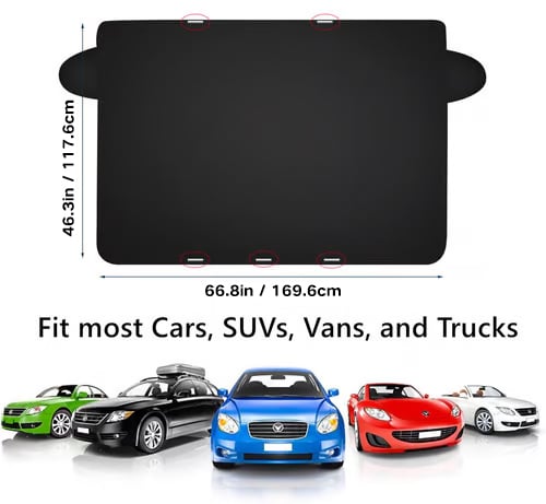 Last Day 49% OFF🔥 Magnetic Snow & Heat Shield for Windshields🚗