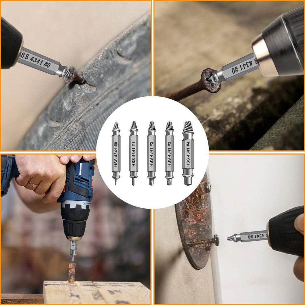 Last Day 49% OFF🔥🔧 Damaged Screw Extractor Set – Remove Stripped Screws in Seconds