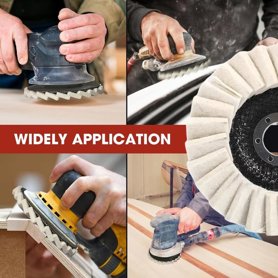 Last Day 49% OFF🔥Premium Wool Felt Polishing Flap Disc for Angle Grinders
