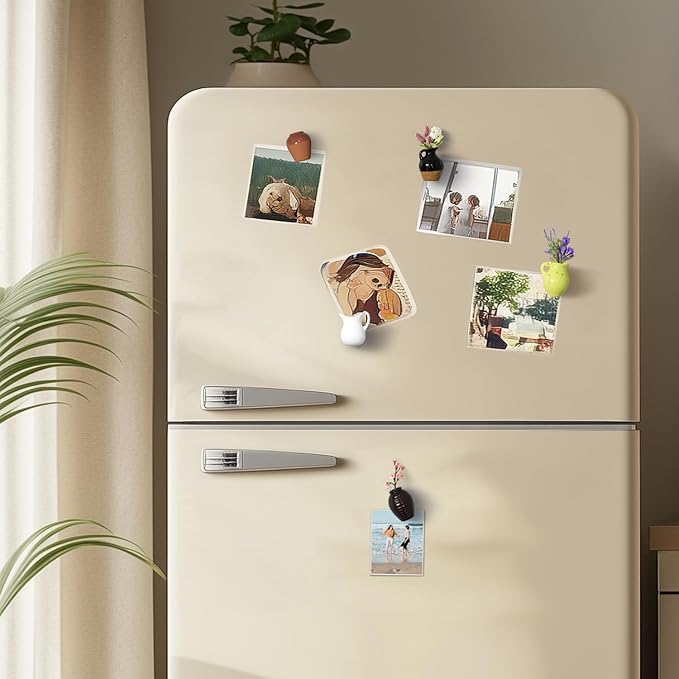 Last Day 49% OFF🔥 Cute Plant Ceramic Vase Fridge Magnets (8pcs)