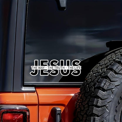 💥Jesus-The Way The Truth The Life Christian Vinyl Decal Car Sticker