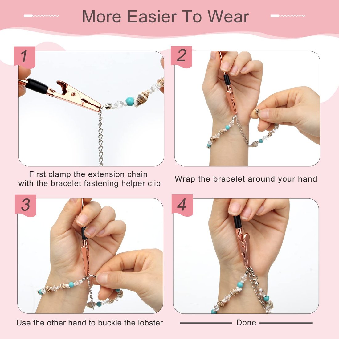 Last Day 49% OFF🔥Bracelet Clasp Helper Tools With Non-slip Protective Cover