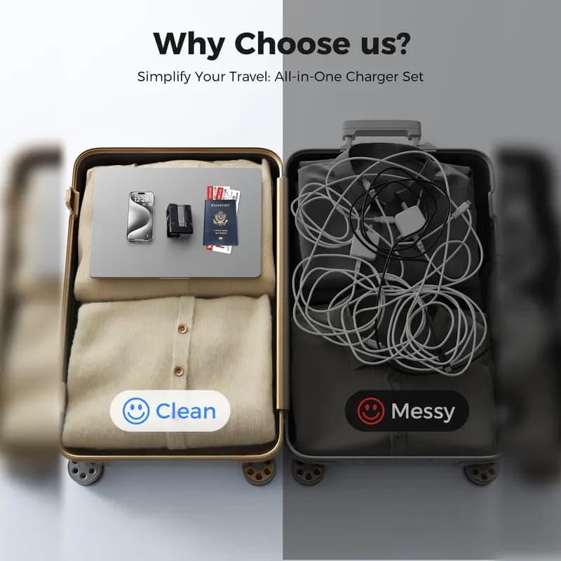 Last Day 49% OFF🔥2-in-1 GaN Compatible 120W Fast Charger